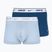 Men's boxer shorts Nike Everyday Cotton Stretch Trunk 3 pairs light army blue/blue force/white waistband