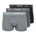 Men's boxer shorts Nike Everyday Cotton Stretch Trunk 3 pairs black/iron game/cool grey high shine textured wb
