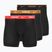 Men's Nike Everyday Cotton Stretch boxer shorts 3 pairs black light crimsn/desrt ochre/black waistband