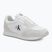 Calvin Klein men's shoes YM0YM01326 Retro Runner Sock Lace Up Ny-Su Bright White/Black