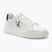 Calvin Klein men's shoes YM0YM00681 Chunky Cupsole Monologo Lth triple bright white/black
