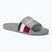 Tommy Hilfiger men's RWB Pool Slide antique silver slides