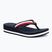 Tommy Hilfiger women's flip flops Corp Mid Wedge Beach Sandal space blue