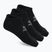 Men's socks SKECHERS Microfiber Non Terry No Show 3 pairs black/white