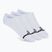 Women's socks SKECHERS 1/2 Terry No Show 3 pairs white traditional