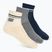Children's socks SKECHERS Full Terry Low Crew 3 pairs white/blue