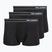Men's boxers KARL LAGERFELD Stripe Logo Micro Trunk 3 pairs black