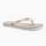 Calvin Klein women's flip flops YW0YW01720 Thong+ Tpu Metallic eggshell/bright white