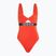 Calvin Klein women's swimsuit KW0KW02746 Intense Power One Piece Fashion Fit flamingo chili
