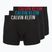 Boxers Calvin Klein 000NB3609A Boxer Brief 3 pairs black w/oatmeal logo/black w/age