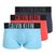 Men's boxers Calvin Klein 000NB3775A Trunk 3 pairs ombre bluee/chilly bluee/punch pink