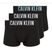 Men's boxers Calvin Klein 000NB3608A Trunk 3 pairs black with harbor mist logo/ black with