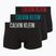 Men's boxer briefs Calvin Klein 000NB3608A Trunk 3 pairs black w/oatmeal logo/black w/age