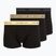Men's boxers Tommy Hilfiger Trunk WB 3 pairs black/citronella/woodridge