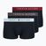 Men's boxers Tommy Hilfiger Trunk WB 3 pairs dark ash/brzy blue/rouge