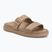 Women's slides Tommy Hilfiger Double Strap Sandal Pearl safari canvas pearlized