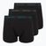 Men's boxers Calvin Klein 0000U2662G Trunk 3 pairs black bodies and wbs with driftwood
