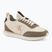 Women's shoes Calvin Klein YW0YW02060 Retro Runner Sock Laceup Mix Mat turtledove/spanish villa/bordeaux