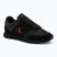 Men's shoes Calvin Klein HM0HM02212 Retro Runner Bans Leather Suede triple black/adrenaline rush