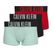 Men's boxers Calvin Klein 000NB3775A Trunk black/goji berry/aqua blue