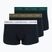 Men's boxers Tommy Hilfiger Trunk WB 3 pack nb//white/orna green/utility olive