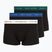 Men's boxers Tommy Hilfiger Trunk WB 3 pack nb//opu blu/orna green/ivory silk