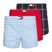 Men's boxers Tommy Hilfiger Woven Boxer Print 3 pack rwb foulard/med red/rwb w chck