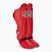 Top King Pro Semi Leather red tibia and foot protectors