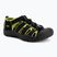 Children's sandals KEEN Newport H2 black/lime green