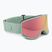 Atomic Four HD pistachio/pink copper hd ski goggles