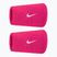 Wristbands Nike Swoosh Classic Doublewide Wristbands 2 pcs. vivid pink/white