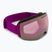 Oakley Flight Deck matte ultra purple/prizm snow hi pink iridium ski goggles OO7064-B4