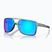 Oakley Castel matte silver/blue colourshift/prizm sapphire sunglasses