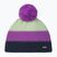 Children's winter hat Eisbar Star Pompon purple