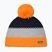 Children's winter hat Eisbar Star Pompon orange