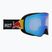 Ski goggles Red Bull SPECT Rush Photo matt black/light blue with blue chrom x