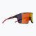 Red Bull SPECT Rumble grey/red with red mirror sunglasses