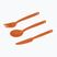 Cutlery Sea To Summit Camp Cutlery Set burnt orange