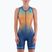 Women's triathlon suit Synergy Pro Sleeveless Racerback Trisuit orange wave