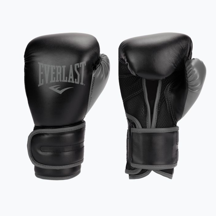 Everlast Powerlock PU men's boxing gloves black EV2200 3