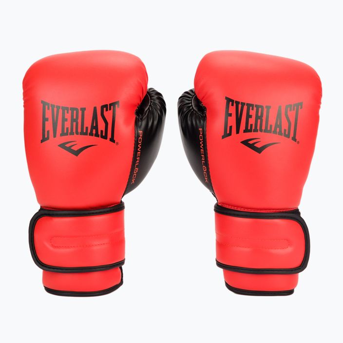 Everlast Powerlock Pu men's boxing gloves red EV2200