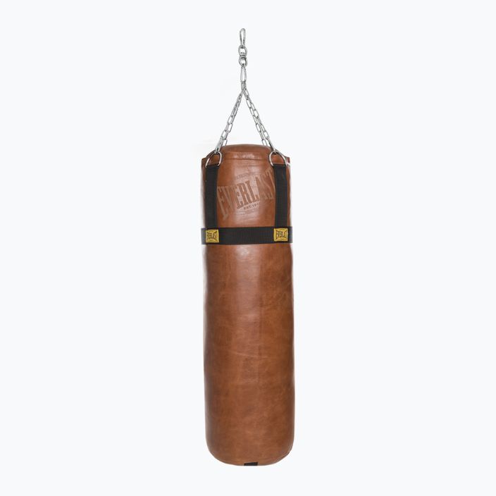 Everlast 1910 brown leather boxing bag EV5780