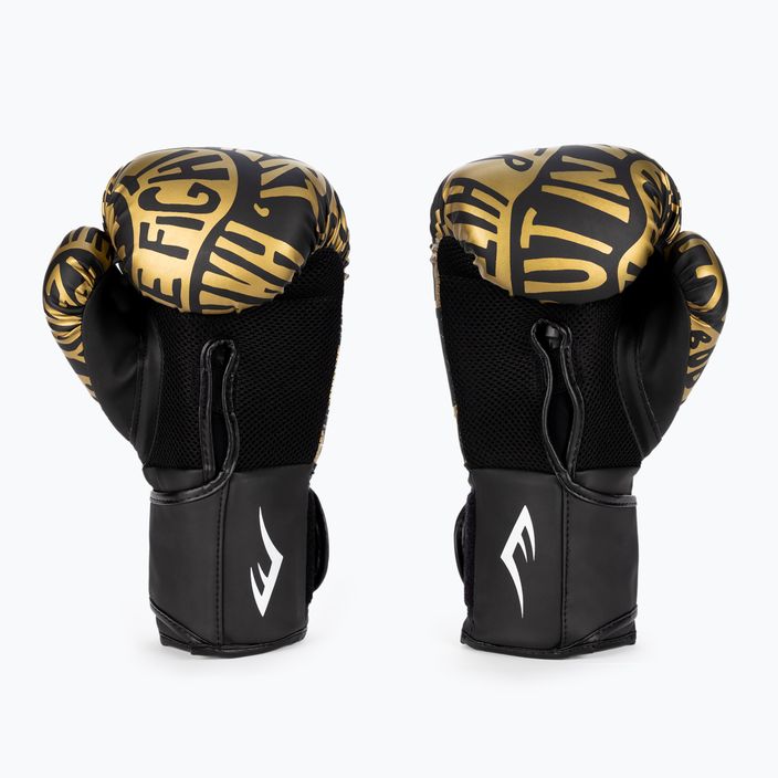 Everlast Spark black/gold boxing gloves EV2150 BLK/GLD 2
