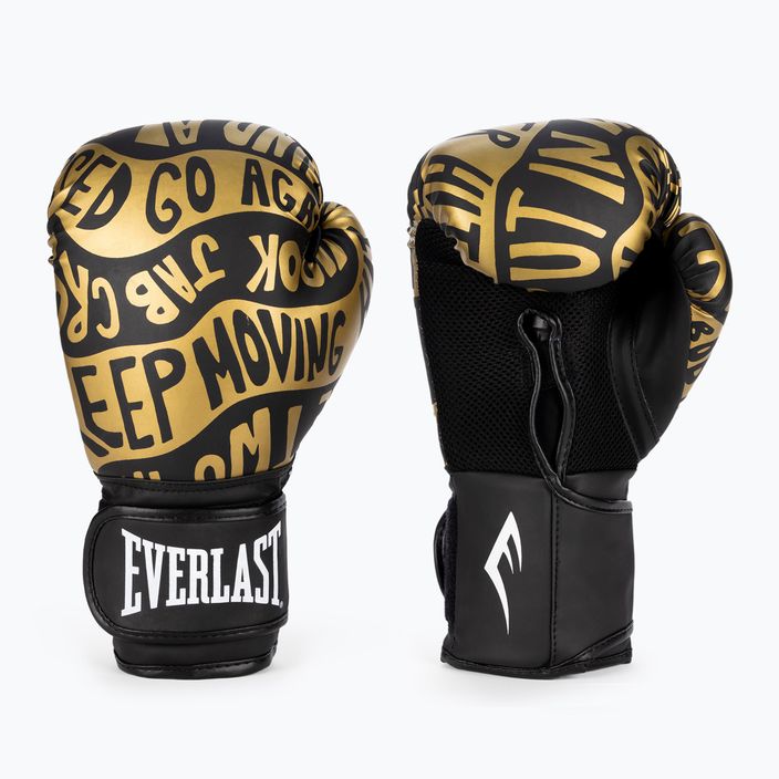 Everlast Spark black/gold boxing gloves EV2150 BLK/GLD 3