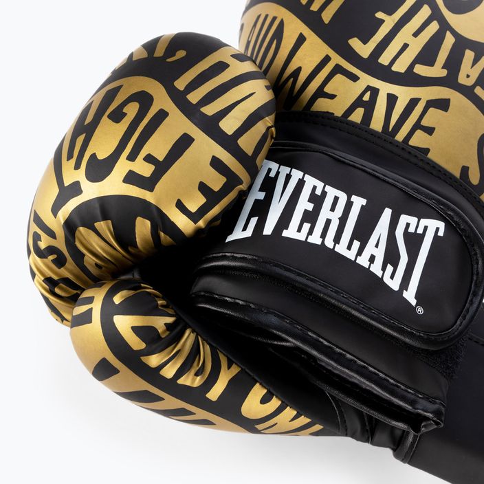 Everlast Spark black/gold boxing gloves EV2150 BLK/GLD 5