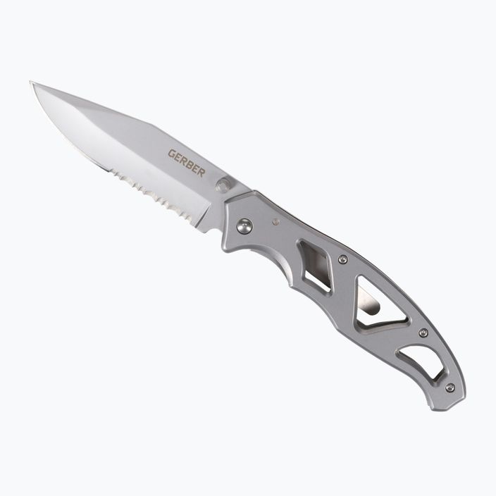Gerber Paraframe II Folder Serrated silver hiking knife 31-003619