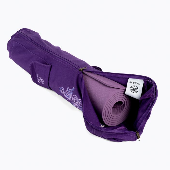 Gaiam yoga mat bag Deep Plum purple 61338 8