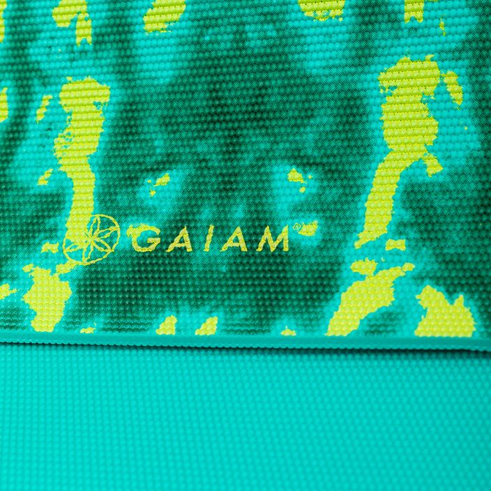 Gaiam Turquoise Lotus yoga mat 6 mm green 62344 4