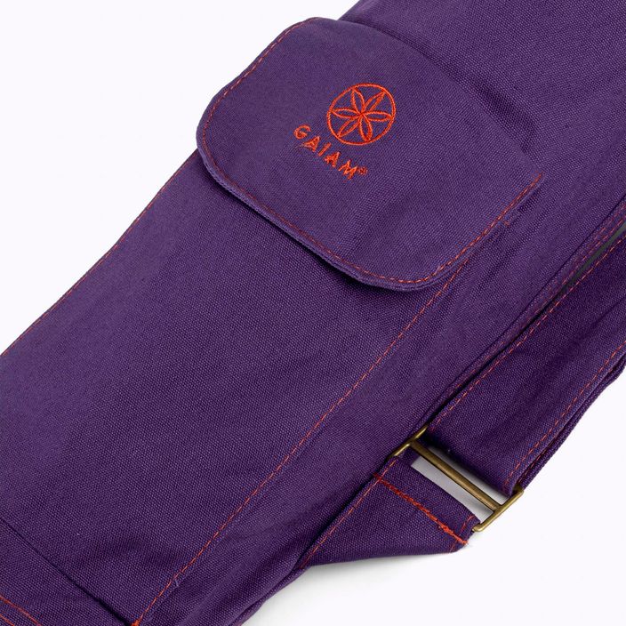 Gaiam yoga mat bag purple 62914 5