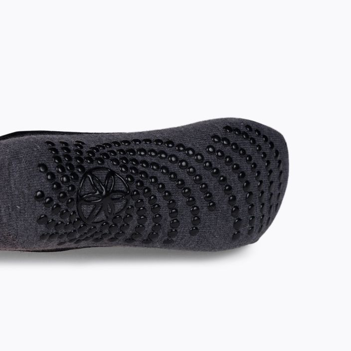 Gaiam women's yoga socks non-slip graphite 63709 4